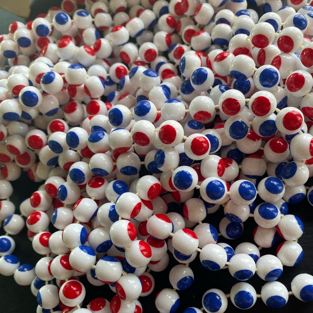 Vintage strand of groovy beads